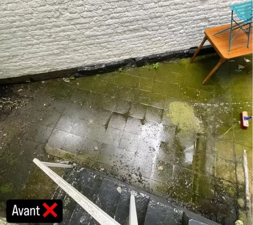 Terrasse après nettoyage
