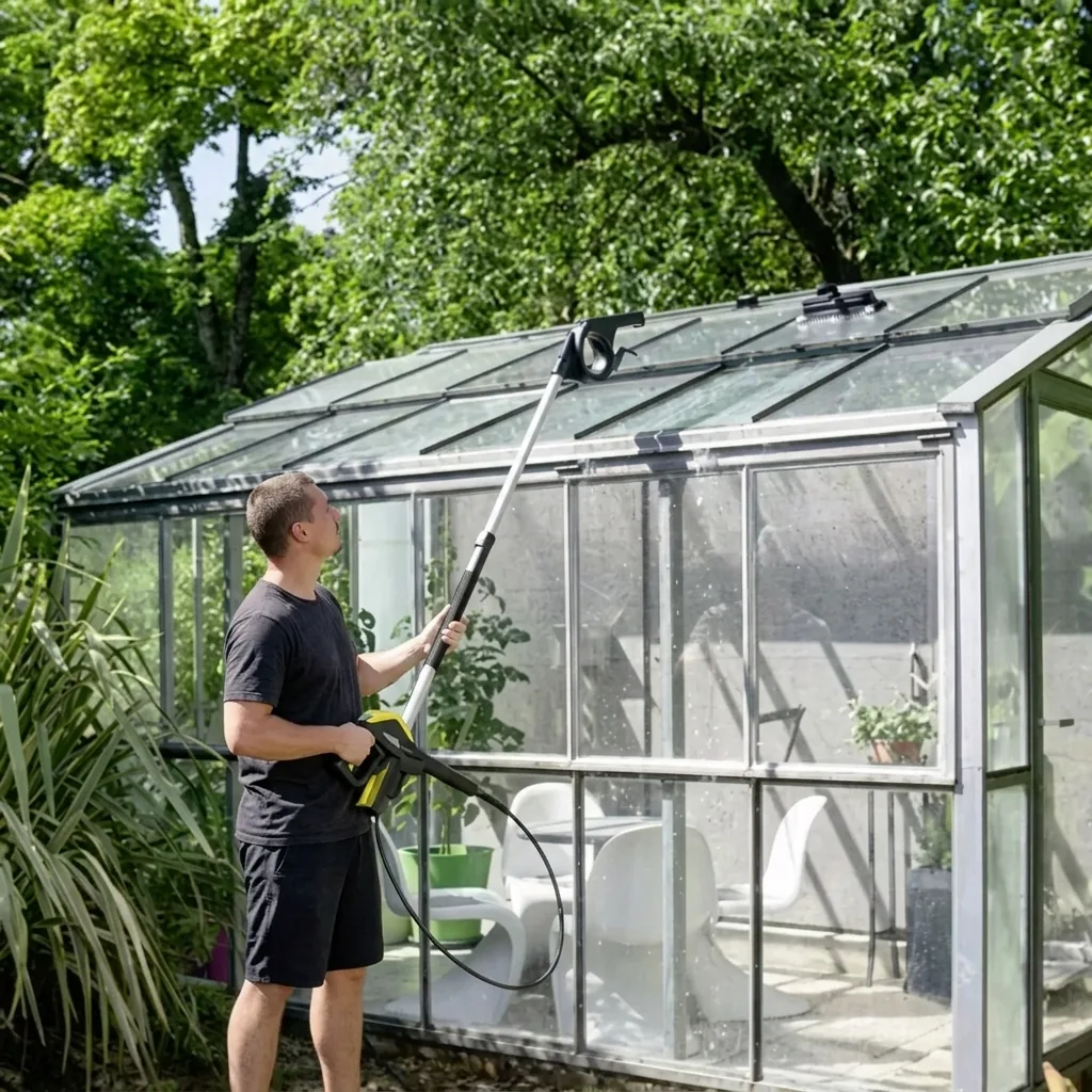 Nettoyage de véranda, pergola et parking